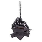 Nemesis Now Harry Potter Hufflepuff Crest (Silver) Hanging Ornament 5.8cm, Resin