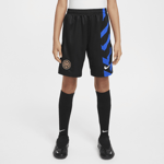 Nike Older Kids' Dri-fit Football Replica Shorts Inter Milan 2024/25 Stadium Home Jalkapallovaatteet BLACK/LYON BLUE/WHITE