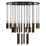 Audo Copenhagen Tubulaire Chandelier 38 taklampa bronzed brass