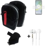  Holster / Shoulder + earphones for Motorola Moto E13 Bag Extra Belt Case