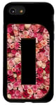 Coque pour iPhone SE (2020) / 7 / 8 Arrangement floral élégant lettre D