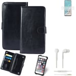 CASE FOR Nokia G50 FAUX LEATHER + EARPHONES PROTECTION WALLET BOOK FLIP MAGNET P