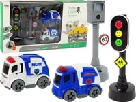 Leantoys Bilar Trafikskyltar Lampor