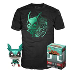 MY HERO ACADEMIA PACK T-Shirt L & Figurine IZUKU MIDORIYA METALLIC 603 POP FUNKO