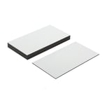 MagFlex® Lite 89mm Long x 51mm Wide Flexible Magnetic Labels - Gloss White Dry Wipe Surface (10 Sheets)