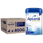 4 x 800g Aptamil Advanced 1 First Infant Baby Milk Powder From Birth