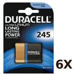 6 x Duracell 245 2CR5 6V Ultra Lithium Photo Battery CR245 DL245 EL2CR5