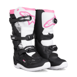 Crosstövlar Alpinestars Tech 3 Dam Svart-Vit-Rosa