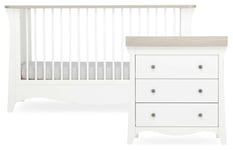 Cuddleco Clara 2 Piece Nursery Furniture Set - Ash & White