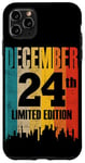 iPhone 11 Pro Max December 24 Limited Edition 24th Day Retro Vintage Birthday Case