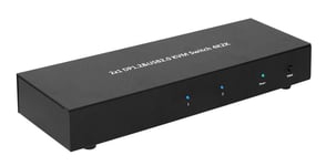 MicroConnect 2x1 DP&USB KVM Switch - KVM / lyd / USB-svitsj - 2 porter