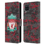 Head Case Designs Officially Licensed Liverpool Football Club Club Colours Crest Digital Camouflage Leather Book Wallet Case Cover Compatible With Samsung Galaxy A12 (2020)