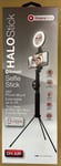 Halo Selfie Stick 360° Phone Mount Tripod Base USB rechargeable Ring Light