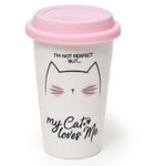 Take-away mugg med lock, MEOW