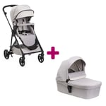 Chicco Pack poussette Duo Seety Florence beige + nacelle florence