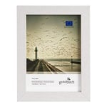 goldbuch Tallinn Cadre Photo en Bois pour Photo au Format 13 x 18 cm, Cadre Portrait avec Support et Support Mural, Cadre Individuel en MDF, Cadre Photo, Blanc