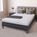 Olympe - literie Ensemble delphes 140x190 cm Matelas Mémoire de forme + Sommier Bois