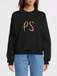 PS PAUL SMITH Swirl Logo Sweatshirt - Black, Black, Size Xs, Women