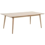 Table à manger extensible en chêne blanchi 8 à 14 couverts L200/300 - CENTIOR