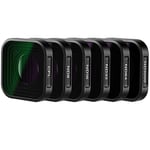 NEEWER Lot de Filtres ND Compatible avec GoPro Hero 12 11 10 9 Noir, (CPL/ND8/ND16/ND32/ND64/ND1000), Accessoires de Caméra d'action Filtres polarisant à Densité Neutre(Cadre Noir)