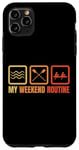 Coque pour iPhone 11 Pro Max Rameur Routine du week-end Entraîneur d'aviron Équipage