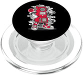 funny red telephone box PopSockets PopGrip pour MagSafe