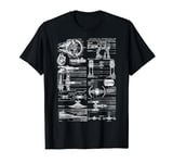 Star Wars Falcon Walker X-Wing Tie Fighter Schematic T-Shirt