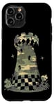 Coque pour iPhone 11 Pro Green Army Camouflage Sentry Jeu d'échecs Château d'échecs