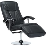 Fauteuil tv, Fauteuil Salon, Feuteuil relax noir similicuir FR445899 Maison Chic