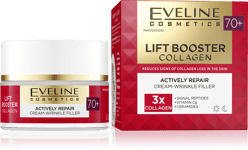 Eveline Lift Booster Collagen 70+ Actively Repairing Cream-Wrinkle Filler 50ml