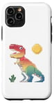 iPhone 11 Pro Pixel Dinosaur Retro Style - 8-Bit Dino Graphic Case