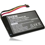 1x Batterie compatible avec TomTom xxl 530S, 530 gps, appareil de navigation (1100mAh, 3,7V, Li-ion) - Vhbw