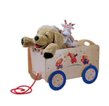 Dida - Les Musiciens Chariot à Tirer en Bois, Porte-Jouets à roulettes pour Enfants de 2 3 4 Ans, Méthode Montessori Jouets Éducatifs et Amusants