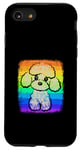 Coque pour iPhone SE (2020) / 7 / 8 Jouet caniche arc-en-ciel coloré mignon chien chiot animal animal animal amusant illustration d'art