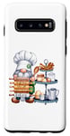 Coque pour Galaxy S10 Bakery Gnome Chef Pancake Dough Boss Décoration de Cuisine Poster