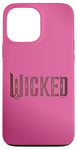 Coque pour iPhone 13 Pro Max Wicked Movie Logo Glinda Pink And Gold Wand