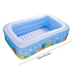 Piscine gonflable carrée bleue pour enfants et bébés,pataugeoire pour jardin de maison,1.2 m,1.5m - Type 1.5m