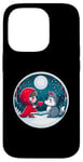 Coque pour iPhone 14 Pro Petit chaperon rouge loup cœur conte de fées enfants mignon