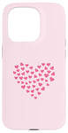 Coque pour iPhone 15 Pro Pink Heart Love Graphic Icon Filled With Little Hearts