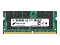 Micron - Ddr4 - Modul - 16 Gb - So Dimm 260-Pin - 3200 Mhz / Pc4-25600 - Cl22 - 1.2 V - Ej Buffrad - Ecc