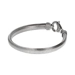 ALBERT M. WSOX00218S Mystère Bracelet Serpent Unisexe Souple Argent Antique