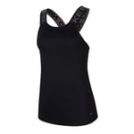 Nike W NP Dry Elastika Tank Ess Débardeur Femme Black/Black/(Thunder Grey) FR: S (Taille Fabricant: S)