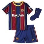 Nike FCB I NK BRT KIT HM Ensemble de Football Mixte Enfant, Deep Royal Blue/(Varsity Maize) (Full Sponsor), FR : M (Taille Fabricant : 24-36M)