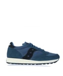 Saucony Mens Originals Jazz Original Vintage Trainers in Navy Mesh - Size UK 7.5