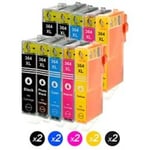 Lot de 10 Cartouches d'encre compatible HP364XL avec Imprimante HP deux ensembles