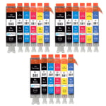 18 Ink Cartridges (6 Set) for Canon PIXMA TS6351A TS8152 TS8350 TS8352a