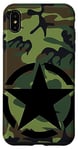 iPhone XS Max Army Star CAMO Camouflage Forest Green Military Case