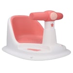 Infant Bath With Backrest Baby Toddler Shower Chair(Pink White) Spare