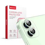 Baytion for iPhone 12 / Mini Camera Lens Protector, Premium HD Tempered Glass Aluminum Alloy Lens Screen Stiker Cover Film [9H Hardness] [Scratch Resistance]-Green