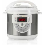 Newlux - Mijoteuse Eléctrique Programmable Chef Pot V170 Blanche, 6L, Autocuiseur Électrique Multifonctionnel avec 15 Fonctions Blanc - Blanc